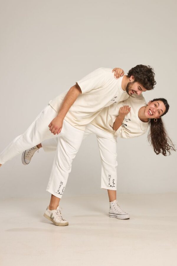 φόρμα λευκή unisex