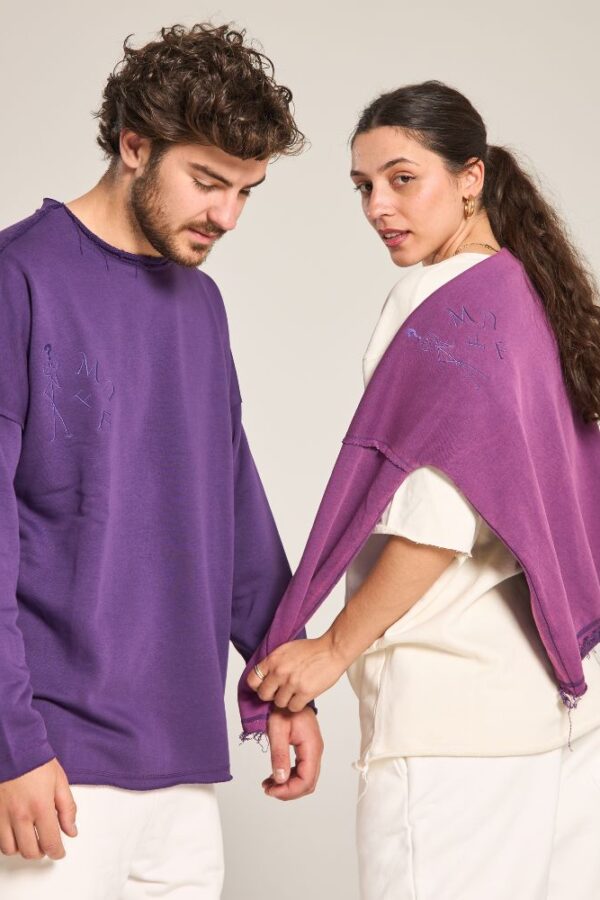 φούτερ μωβ unisex