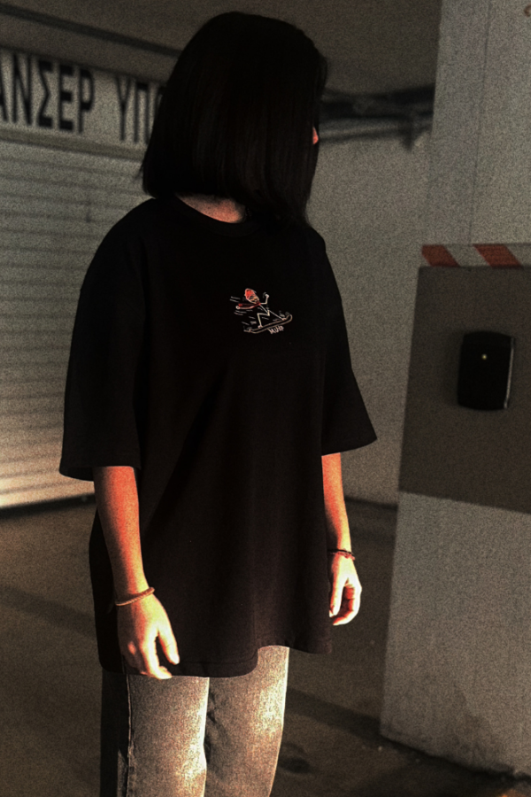 oversized t-shirt snowboard
