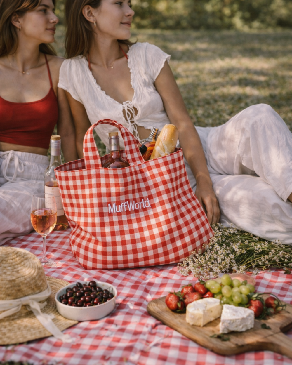 megalh tsanta muff karo kokkino