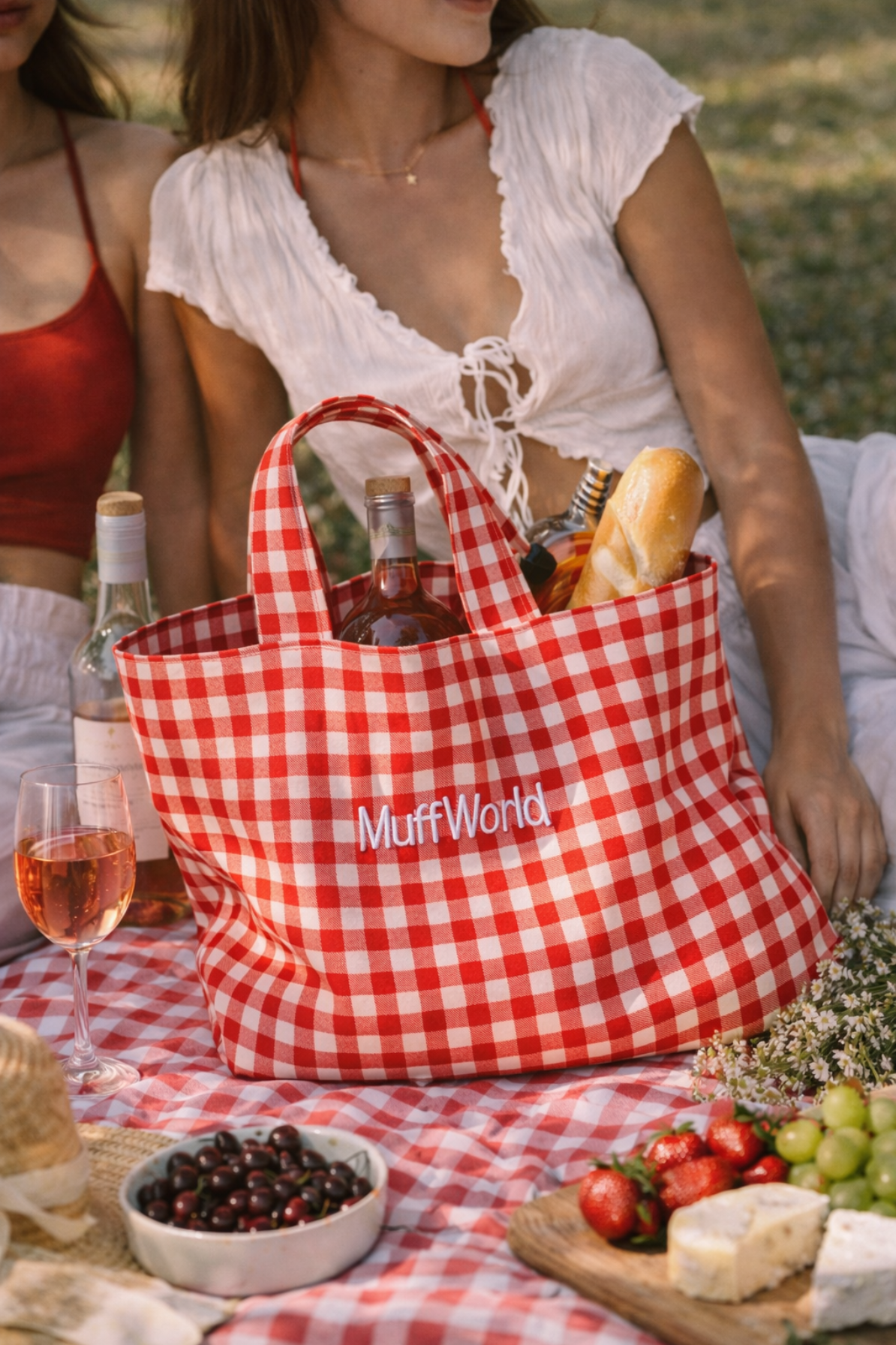 megalh tsanta muff karo kokkino