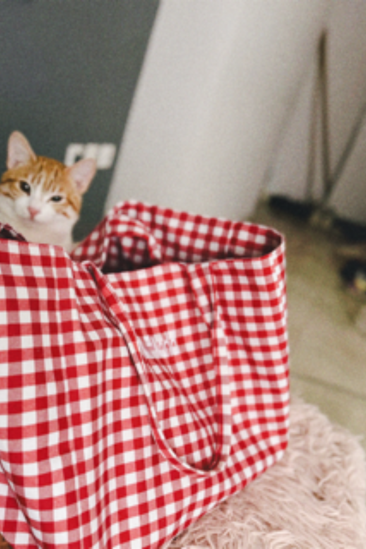 megalh tsanta muff karo kokkino